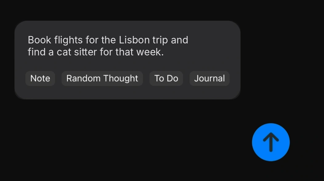 A note in Jot with tags